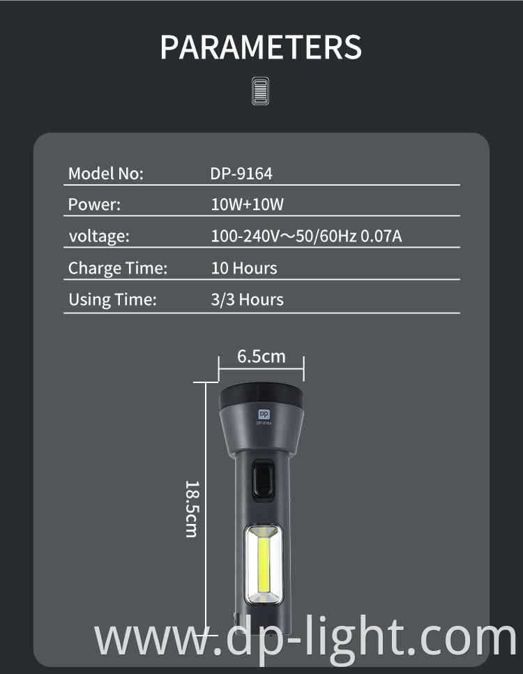 Powerful COB Torch Light